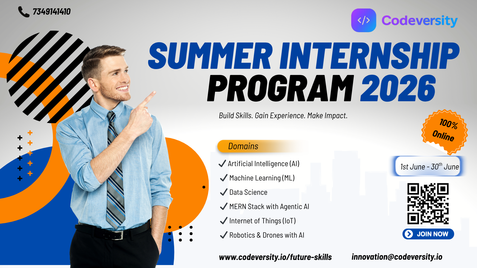 Summer Internship Program 2026 Internship Training Poster 